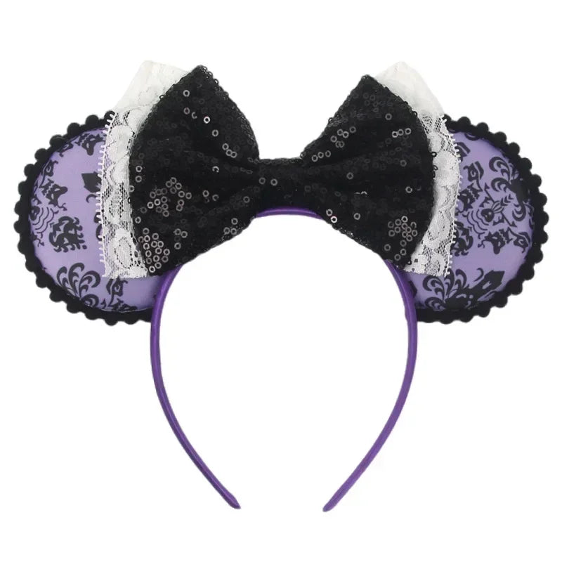 Tiaras Acessórios Disney Conjunto de 1 tiaras com orelhas rato para o Halloween, lantejoulas