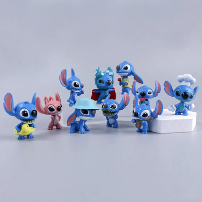 STITCH KIT COM 10 MINIATURAS STITCH 5 CM BONECOS ACTION FIGURE