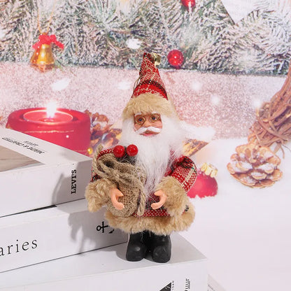 Boneca de Papai Noel, decoração grande de Natal, artesanato, árvore de Natal, ornamentos
