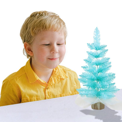 Mini Árvores de Natal Azul 45cm 1 Unidade Árvore de Natal Mini Pinheiro Natal Mini Árvores