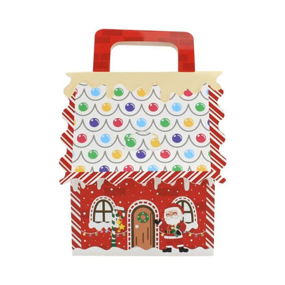 Caixa de presente, 10 caixas de papel com design de casa fofa para doces, presentes natal