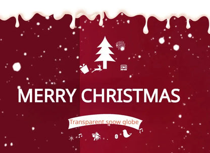 12 bolas de enfeites de Natal transparentes plástico transparente