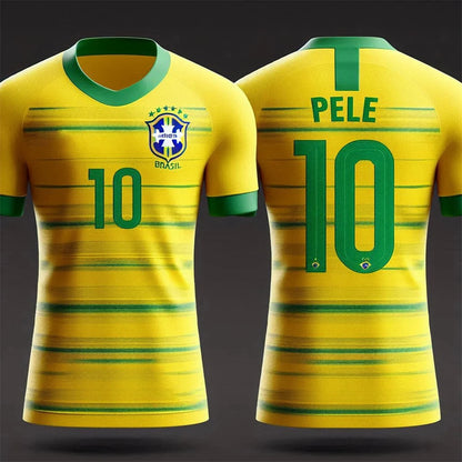 Camiseta Copa do Mundo Filtro UV Infantil Brasil Canarinho Amarelo Copa Torcedor