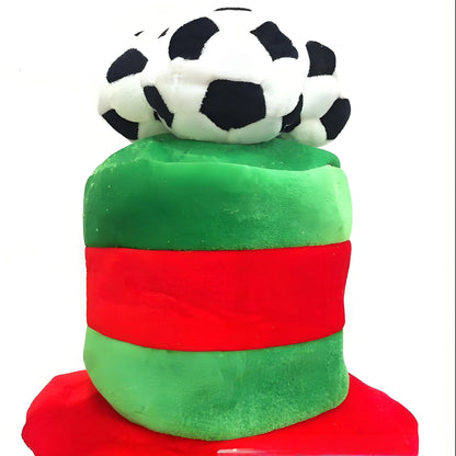 Chapéu Copa do Mundo Chapéu de fã de futebol divertido boné colorido para festa em bar