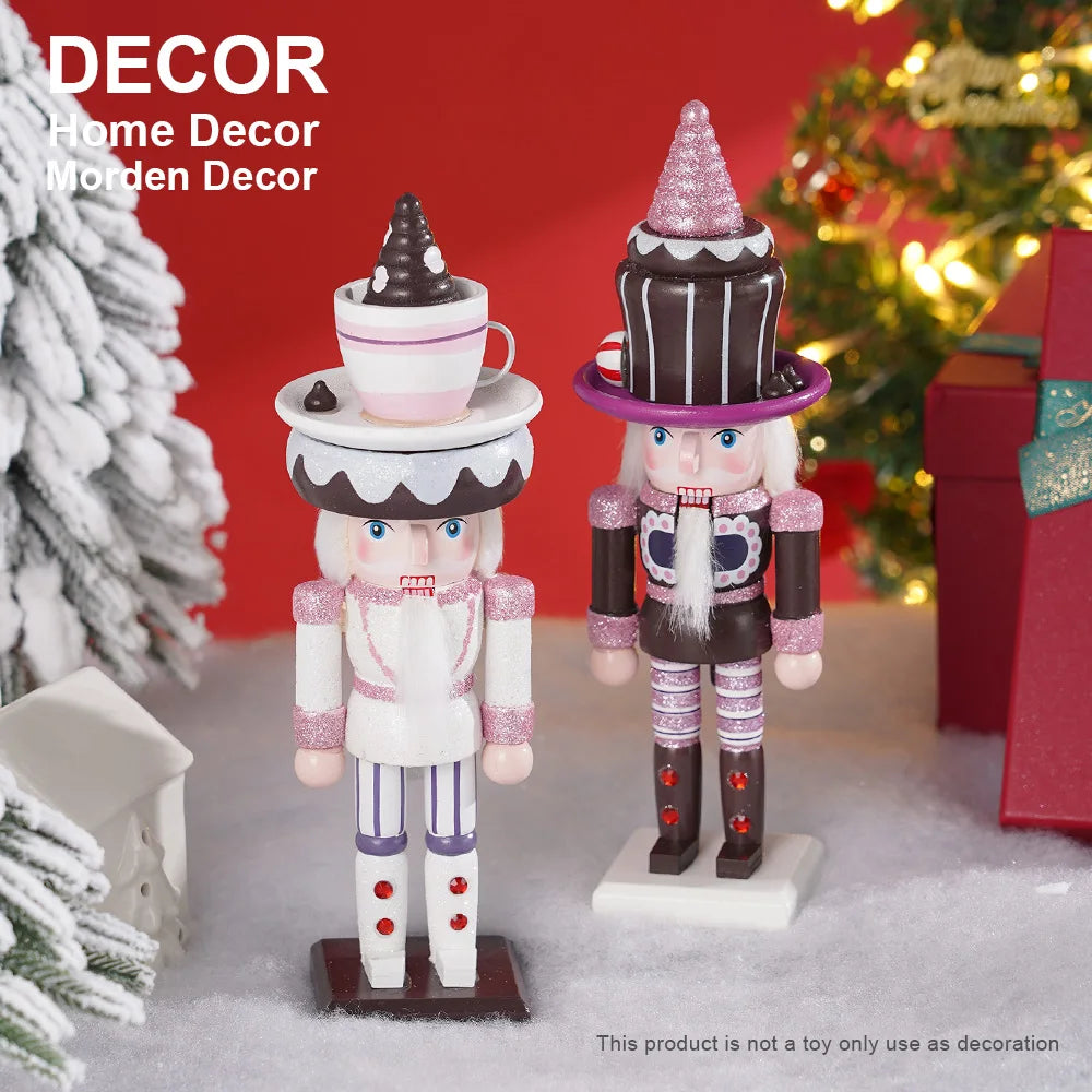 Soldado quebra-nozes de madeira natal quebra-nozes ornamento fantoche artesanato