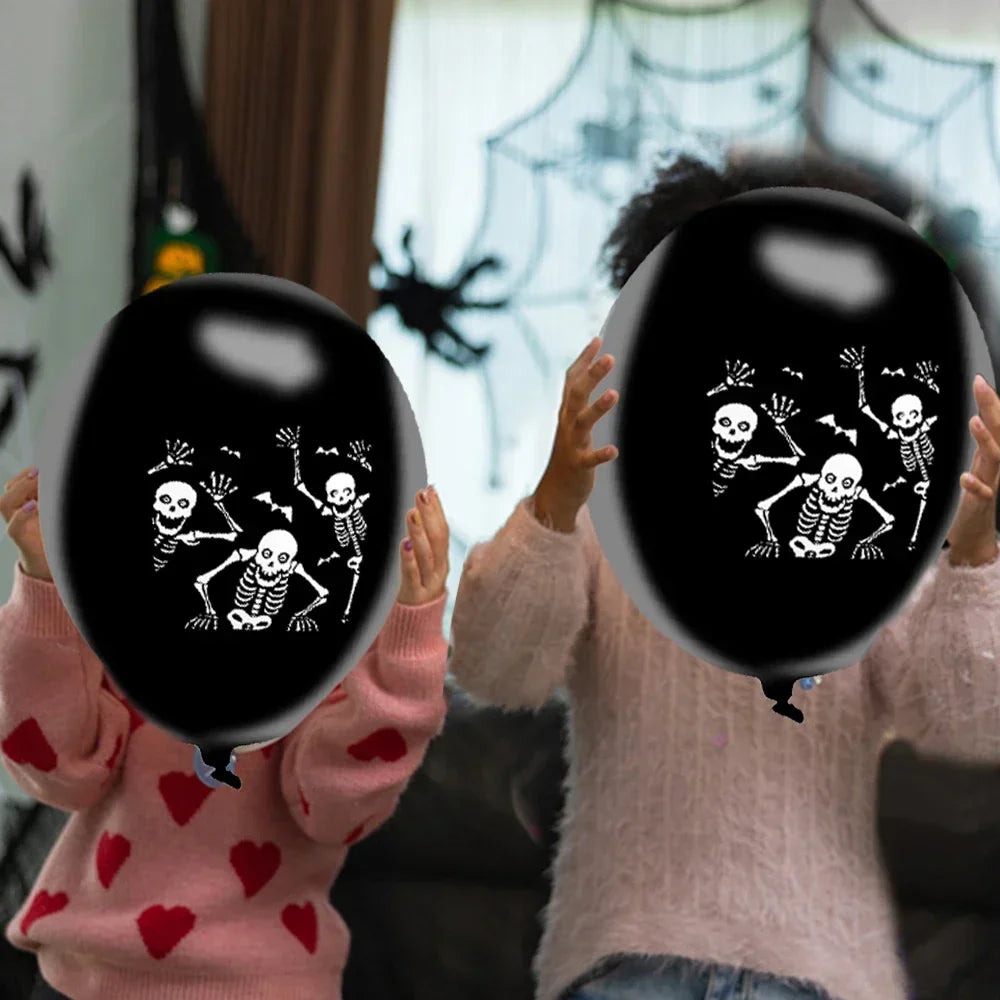 Kit de guirlanda de arco de balões de Halloween 60 peças de balões de látex laranja e preto