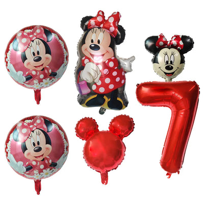 Disney Minnie Mouse Balão de alumínio redondo - (45,7 cm) 1 peça - decoração