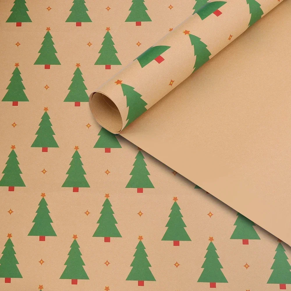 Papel Kraft de Elementos de Natal/de Embrulho de Caixa de Presente Suprimentos Festas