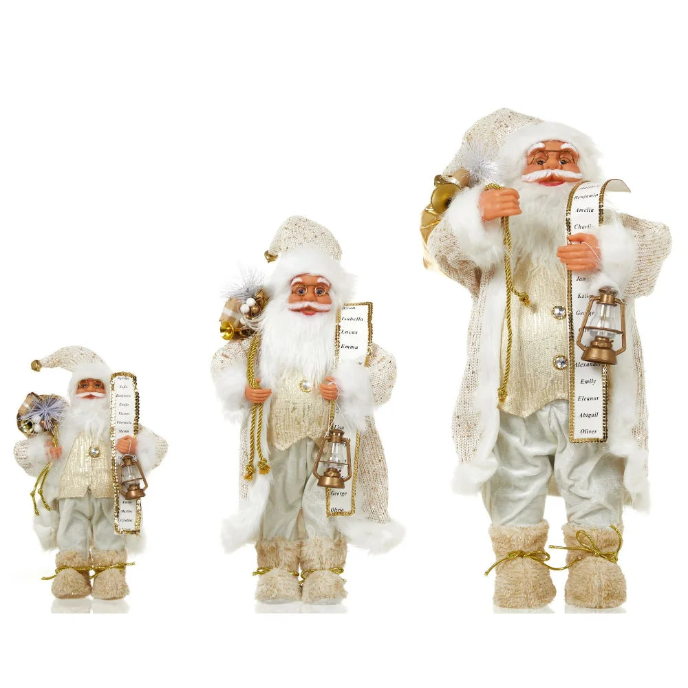 Boneco Papai Noel decoração de papai Noel em pé figura de papai Noel, 45cm