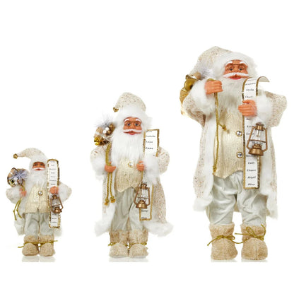 Boneco Papai Noel decoração de papai Noel em pé figura de papai Noel, 45cm