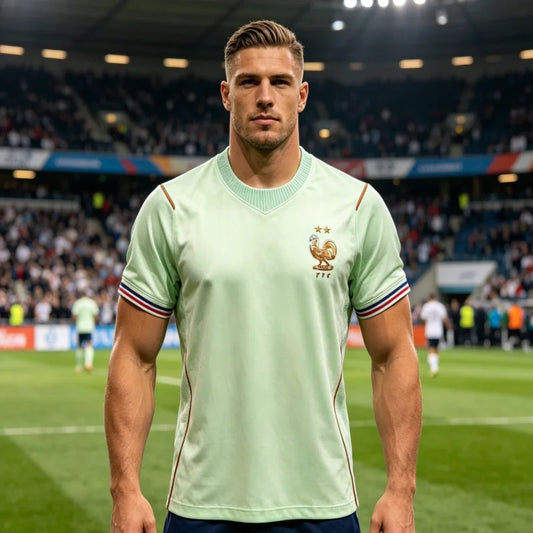 Camisa França Verde Claro França Moderna Camisa França Verde Claro Contemporâneo
