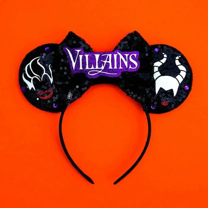 Tiaras Acessórios Disney Conjunto de 1 tiaras com orelhas rato para o Halloween, lantejoulas