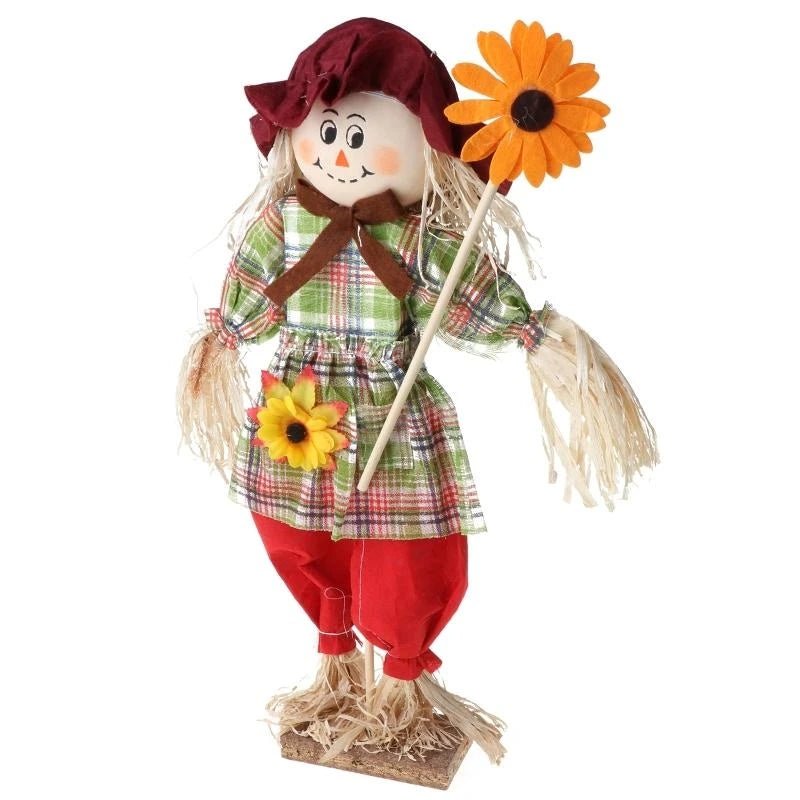 Kit Boneco Espantalho Decorativo Para Festa Junina - Januário E Lindinha 37cm - 1 Un.