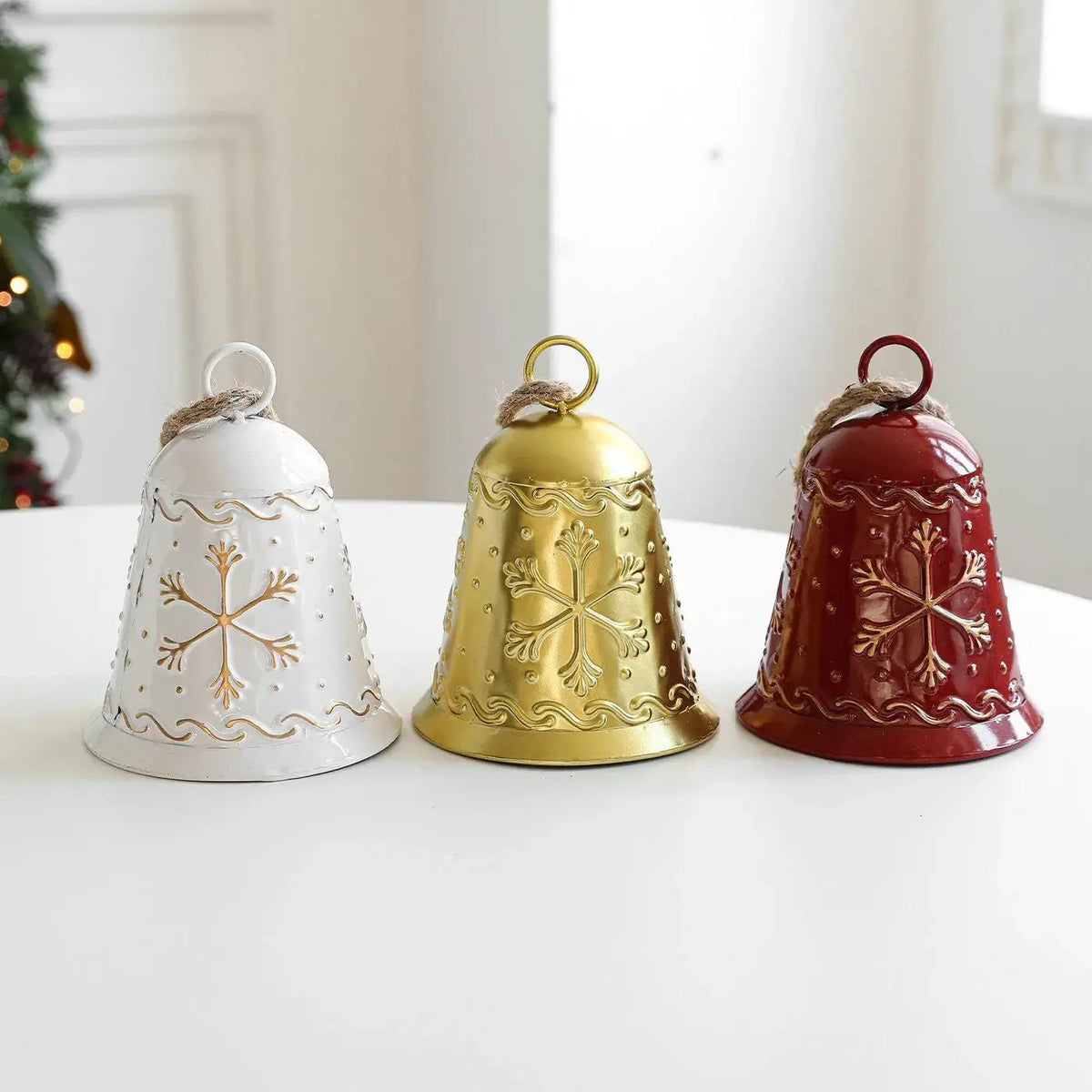 Enfeites De Sino De Natal Decoração de Pendentes, Sinos Decorativos de Natal em Metal
