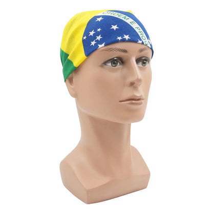 Bandana Do Brasil Bandeira Do Brasil Copa Do Mundo 21*21cm Verde Bandeira Do Brasil