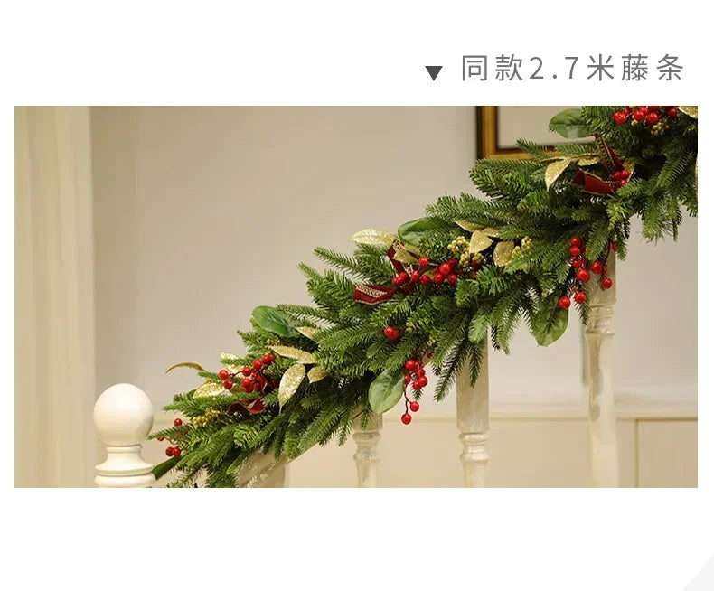 Guirlanda de Natal para porta da frente, decoração de guirlanda de Natal, guirlanda Natal