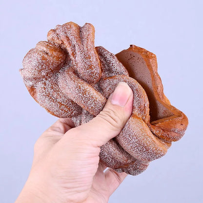 Modelo de pão de simulação baguette francesa torradas bagels croissant comida festiva