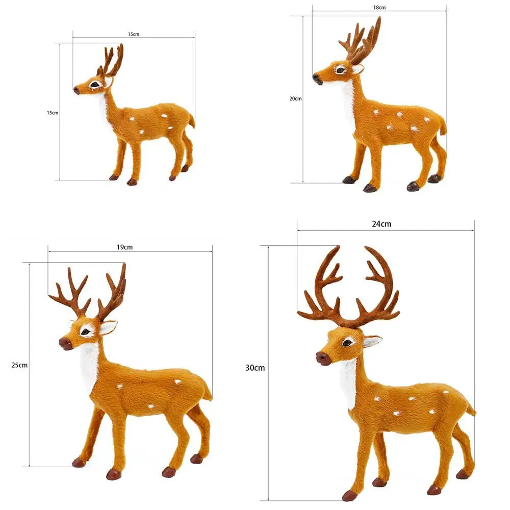 Decoração genéricas de rena de natal, estatueta de alce, lembrancinhas, escultura animal