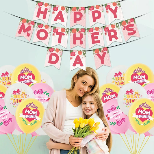 Balões de látex para o Dia das Mães, 10 balões de látex de 12 polegadas para decoração