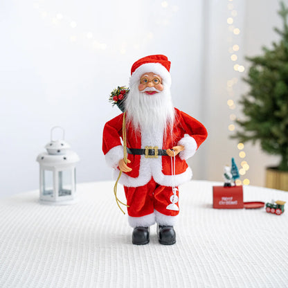 Boneco Papai Noel Lanterna Vermelho decoração de mesa de papai Noel de 30CM*11.81