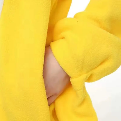 Fantasia Adulto Pintinho Amarelinho Pijama Macacão Unissex Infantil 140 e Adulto S-XXL