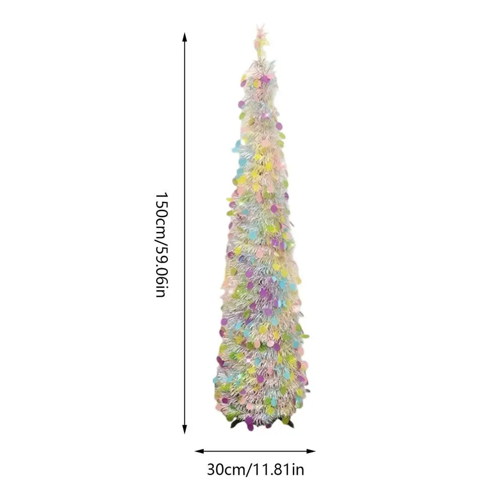 Árvore de Natal Artificial Realista com 1,5 Metros de Altura Pinheiro de Natal Artificial Realista