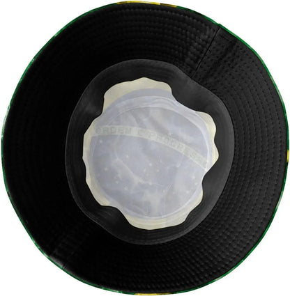 Chapéu Bucket Unissex com Estampa da Bandeira do Brasil, Estilo Pescador, Ideal Verão