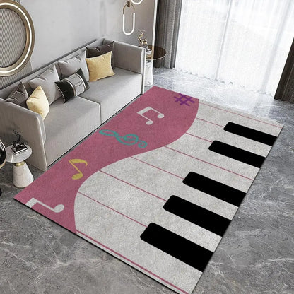Tapetes de Área Retangular Dobrável, Antiderrapante, Tapete Moderno Sala Estar Decoração