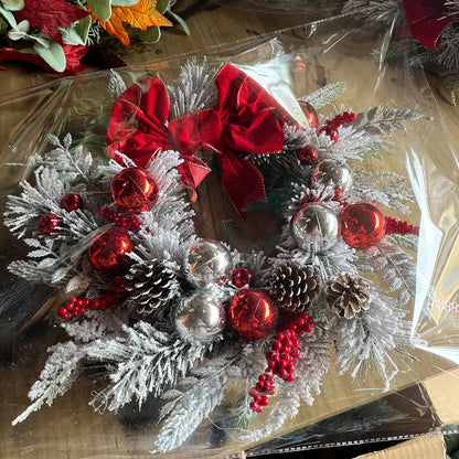 Guirlanda de Natal Artificial 35cm Guirlanda Artificial Janela Pendurada