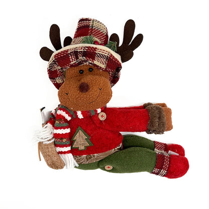 Fivela de Cortina de Natal Ajustável para Janela | Fivela Decorativa de Boneco de Neve