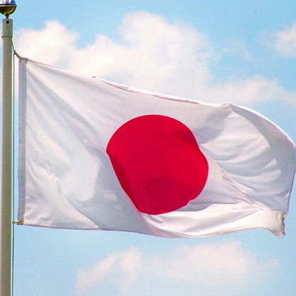 Copa do Mundo Bandeira poliéster bandeira japonesa 6,5 x 9,5 m, ilhós, ilhós, (2 x 3 pés)