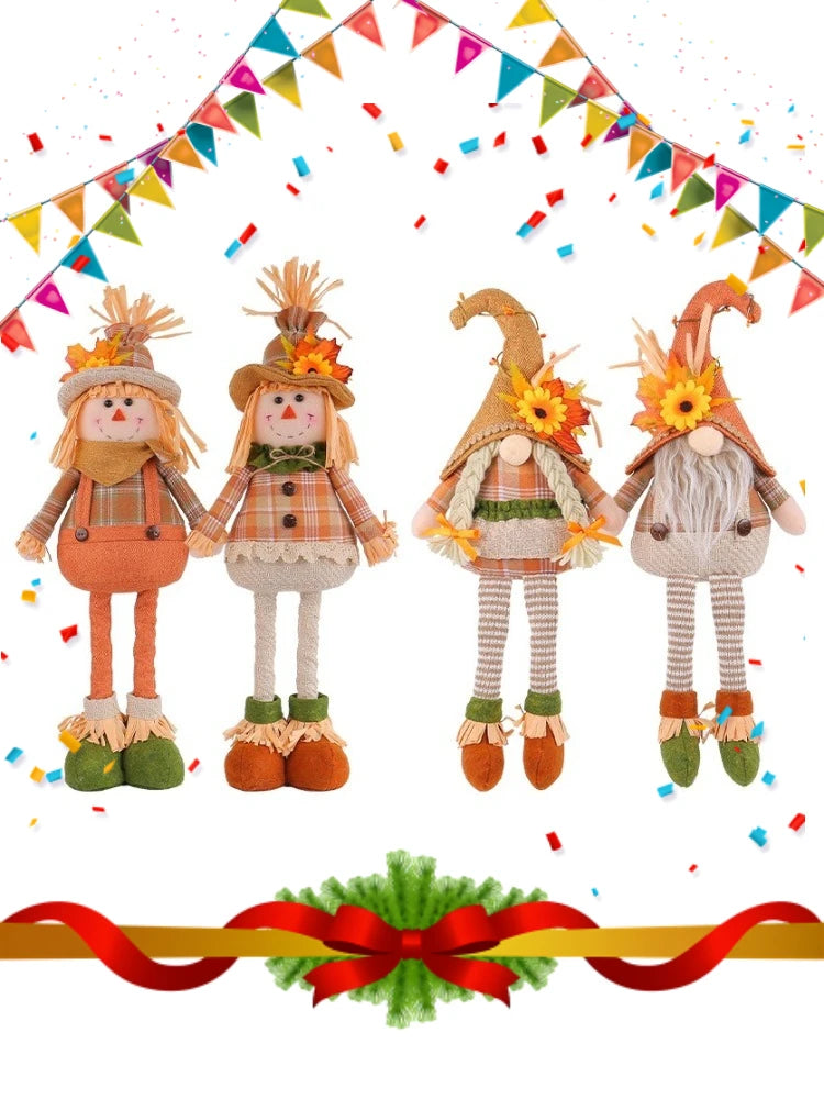 Kit Boneco Espantalho Decorativo Para Festa Junina - Januário E Lindinha 21.25 Pol./54cm