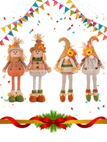 Kit Boneco Espantalho Decorativo Para Festa Junina - Januário E Lindinha 21.25 Pol./54cm