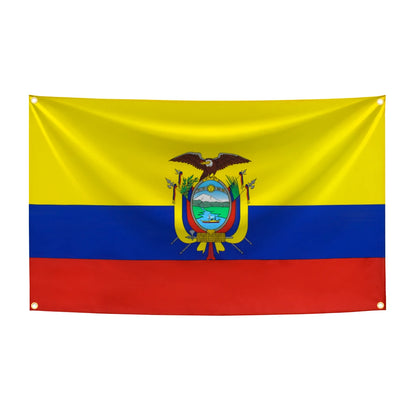Copa do Mundo Bandeira do Equador | 9,5 x 1,5 m | Bandeira do país, interior/exterior, cores