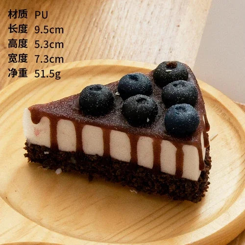 Bolo Fake 1 Peça realista modelo de cheesecake falso decoração de cozinha adereços