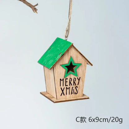 Cerca Decoração Natal Neve Pinho Decoração árvores Natal | Portão árvore natal madeira