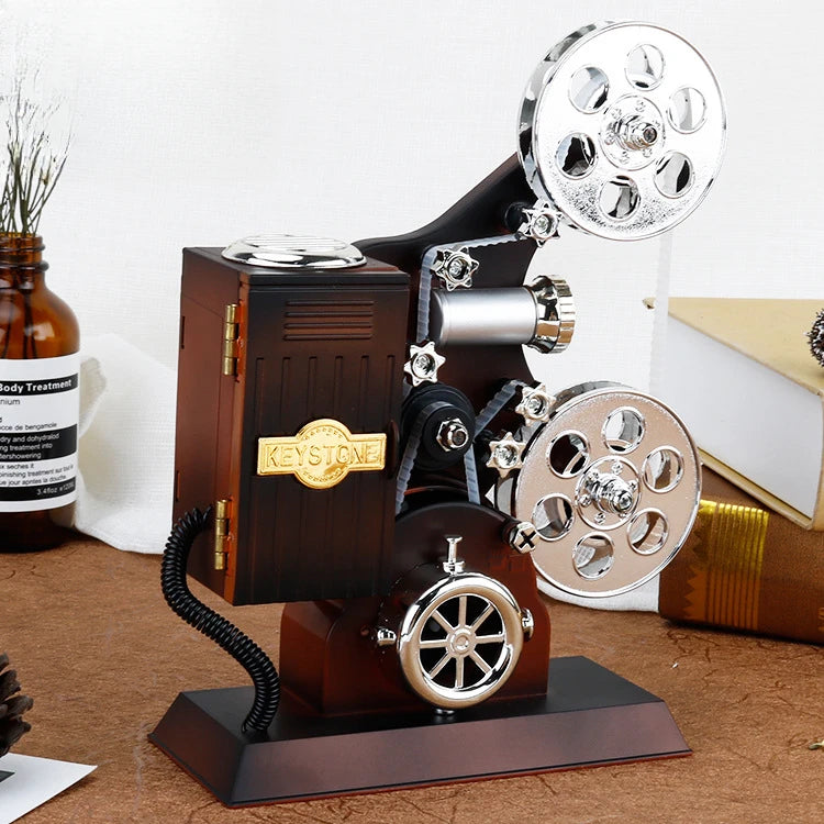 Caixa de música fonógrafo retrô clássico gramofone musical caixa mesa decoração