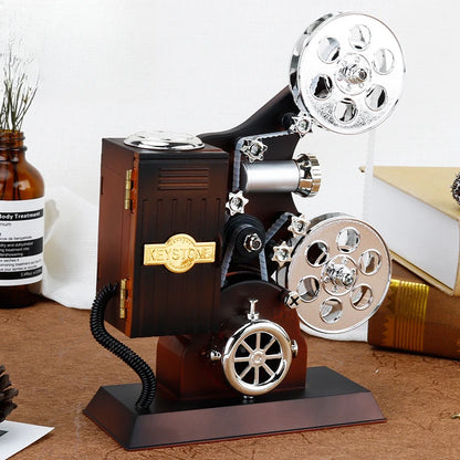 Caixa de música fonógrafo retrô clássico gramofone musical caixa mesa decoração
