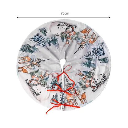Saia para árvore de Natal, 75 até 122 cm, boneco de neve, rena, floco de neve, saia clássica