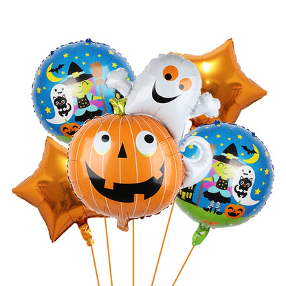 Decoração de balões de Halloween | Decoração de balão de aranha de abóbora Halloween