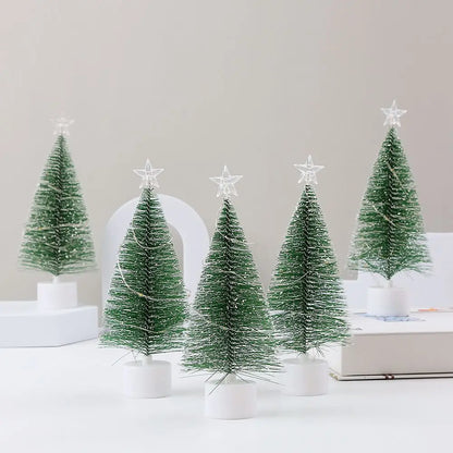 Árvore de Natal Pequena com Luz Multicolorida Conjunto de 3 Luzes LED Coloridas Natal