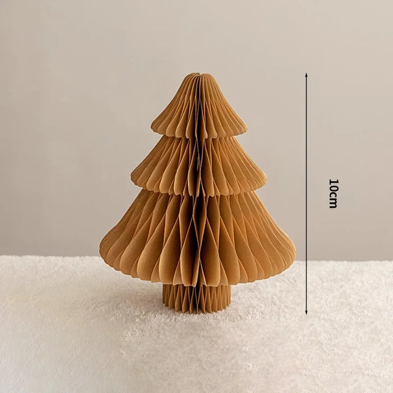 Árvores de Natal de papel, Árvore de papel de favo de mel de Natal Enfeite de árvore papel