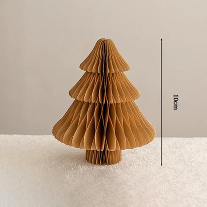 Árvores de Natal de papel, Árvore de papel de favo de mel de Natal Enfeite de árvore papel