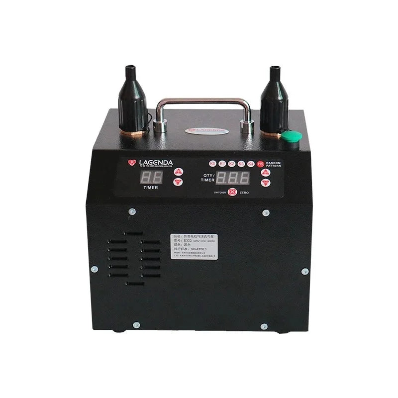 Inflador Elétrico de Balões Lagenda B322 (Terceira Geração / Versão Digital com Bico Duplo)