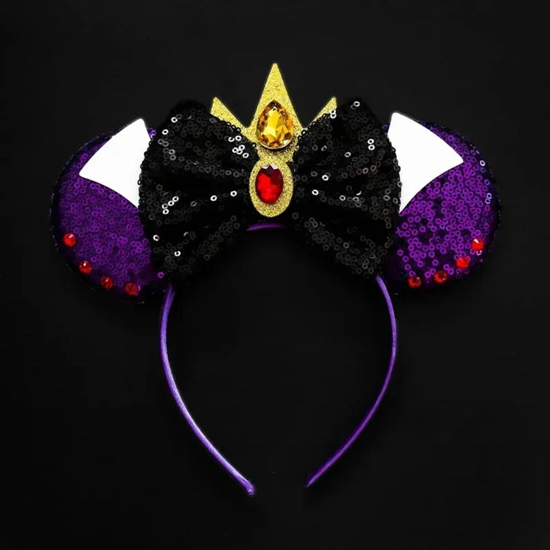 Tiaras Acessórios Disney Conjunto de 1 tiaras com orelhas rato para o Halloween, lantejoulas