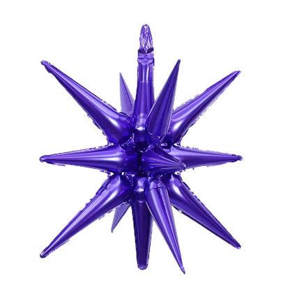 Kit 5 Balão Estrela 14 Pontas Grande 22 Polegadas 67cm. Balão Estrela