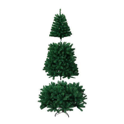 Árvore Natal Tradicional 150 Cm Pinheiro Cheia 280 Galhos Pé Metal Premium Decoração
