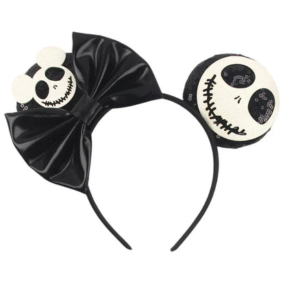 Tiaras Acessórios Disney Conjunto de 1 tiaras com orelhas rato para o Halloween, lantejoulas