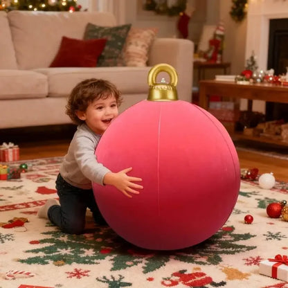 Bola Natal Inflável para Shopping Center e Bolas Natalinas Coloridas Cenários Fotográficos
