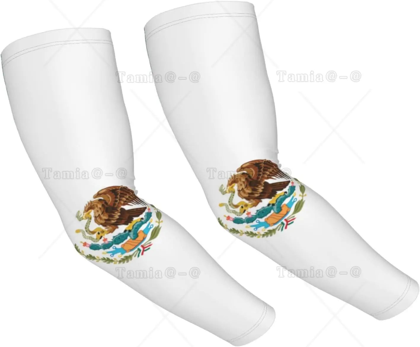 Mangas refrescantes com a bandeira da Brasil, proteção solar, homens e mulheres, ideais